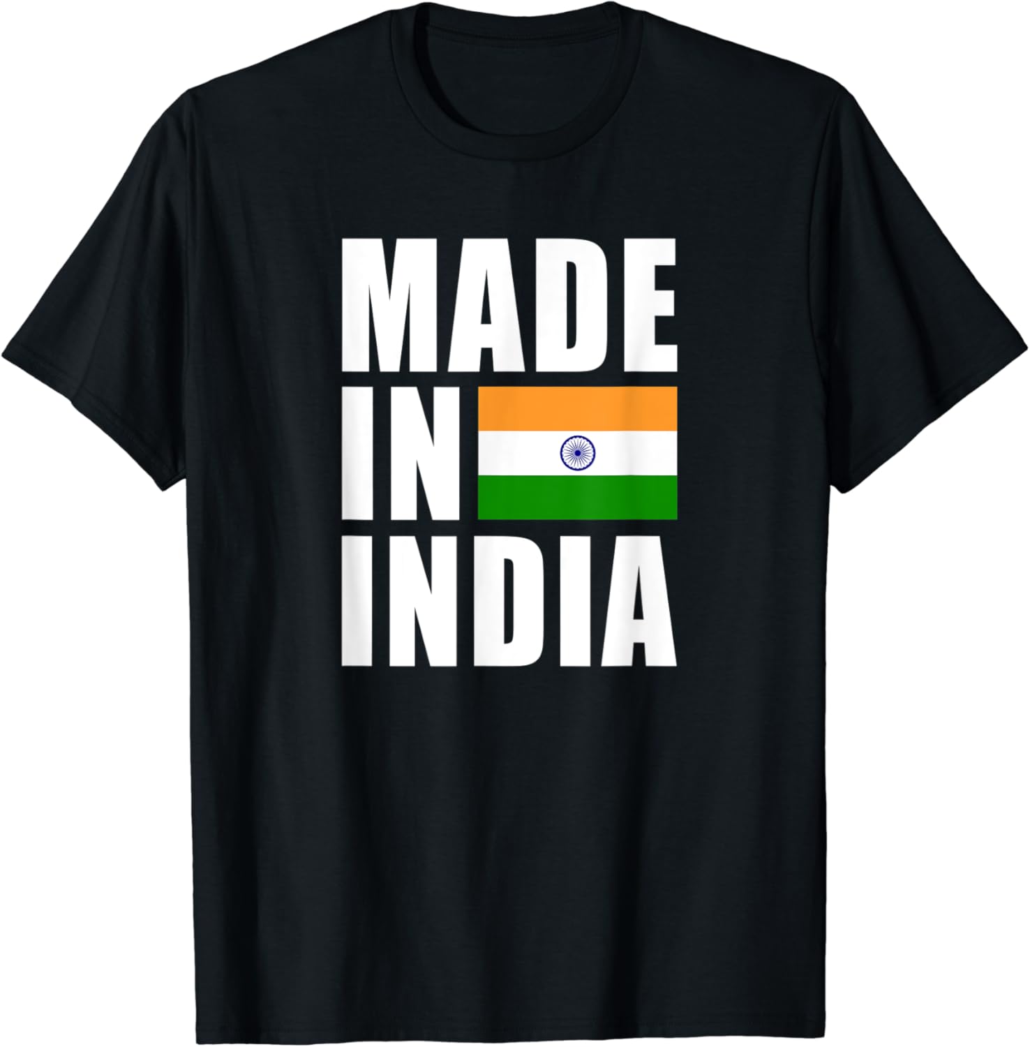 Fabriqué en Inde Drapeau indien. TShirt Amazon.fr Mode
